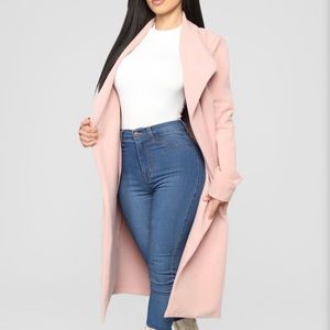 Fashion Nova Kamela Coat - Blush